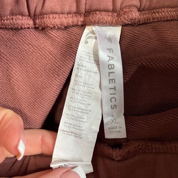Fabletics Mauve Relaxed Fit Sweatpants Size XL - Picture 2 of 4